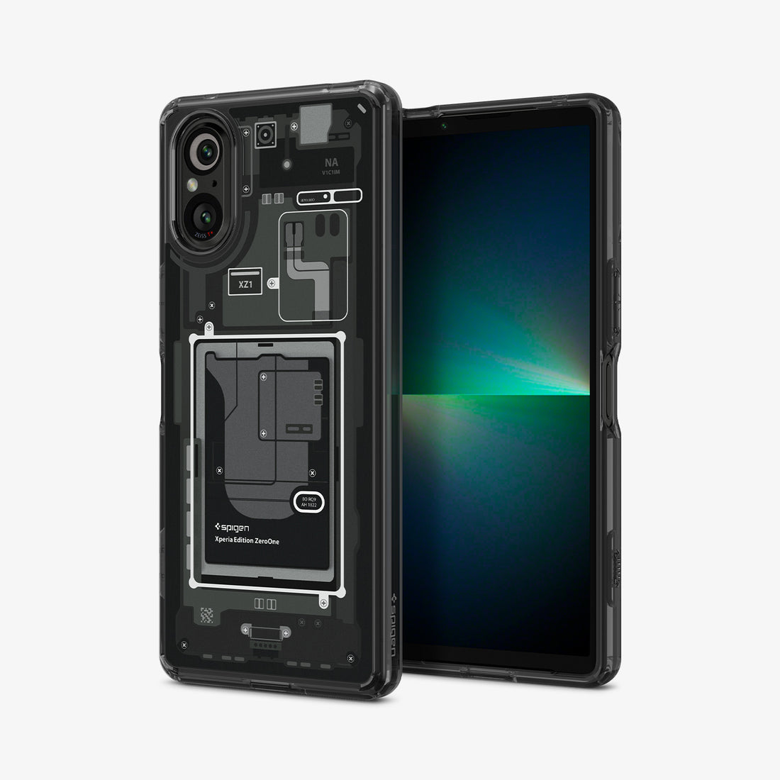 ACS06203 - Sony Xperia 10 V Case Ultra Hybrid Zero One showing the back