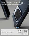 ACS09723 - Pixel 10 Pro XL Thin Fit (MagFit) in Metal Slate showing aircushion technology. air pockets defend against impact daily.