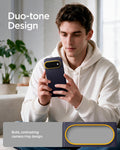 ACS11454 - Pixel 11 Pro XL Nano Pop (Mag Fit) Blueberry Navy person holding the Nano Pop MagFit case featuring a contrasting camera surround and smooth exterior finish.