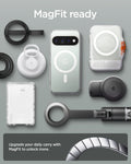 ACS11451 - Pixel 11 Pro XL Ultra Hybrid (Mag Fit) Clear White compatible with MagFit accessories for secure magnetic attachment and expanded everyday convenience.