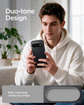 ACS11435 - Pixel 11 Pro  Nano Pop (Mag Fit) Black Sesame person holding the Nano Pop MagFit case featuring a contrasting camera surround and smooth exterior finish.