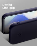 ACS11434 - Pixel 11 Pro  Nano Pop (Mag Fit) Blueberry Navy close up showing the textured side grips and integrated strap hole.