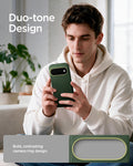 ACS11446 - Pixel 11 Nano Pop (Mag Fit) Avo Green person holding the Nano Pop MagFit case featuring a contrasting camera surround and smooth exterior finish.