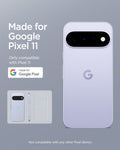 ACS11440 - Pixel 11 Ultra Hybrid Crystal Clear lifestyle image featuring the Ultra Hybrid crystal clear case with a slim design, DuraClear technology, and Air Cushion protection.