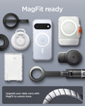 ACS11441 - Pixel 11 Ultra Hybrid (Mag Fit) Clear White compatible with MagFit accessories for secure magnetic attachment and expanded everyday convenience.