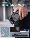 ACS11442 - Pixel 11 Ultra Hybrid (Mag Fit) Frost Black lifestyle image featuring the Ultra Hybrid MagFit case with DuraClear technology, Air Cushion protection, and a built in MagFit ring.