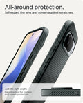 ACS09719 - Pixel 10 Pro XL Case Liquid Air (MagFit) in abyss green showing the all around protection. Safeguard the lens and screen against scratches. Just the right depth of raised edges for camera and screen protection