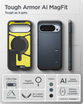 ACS09729 - Pixel 10 Pro XL  Tough Armor AI (MagFit) in Metal Slate showing tough armor ai mag fit. tough as it gets.
