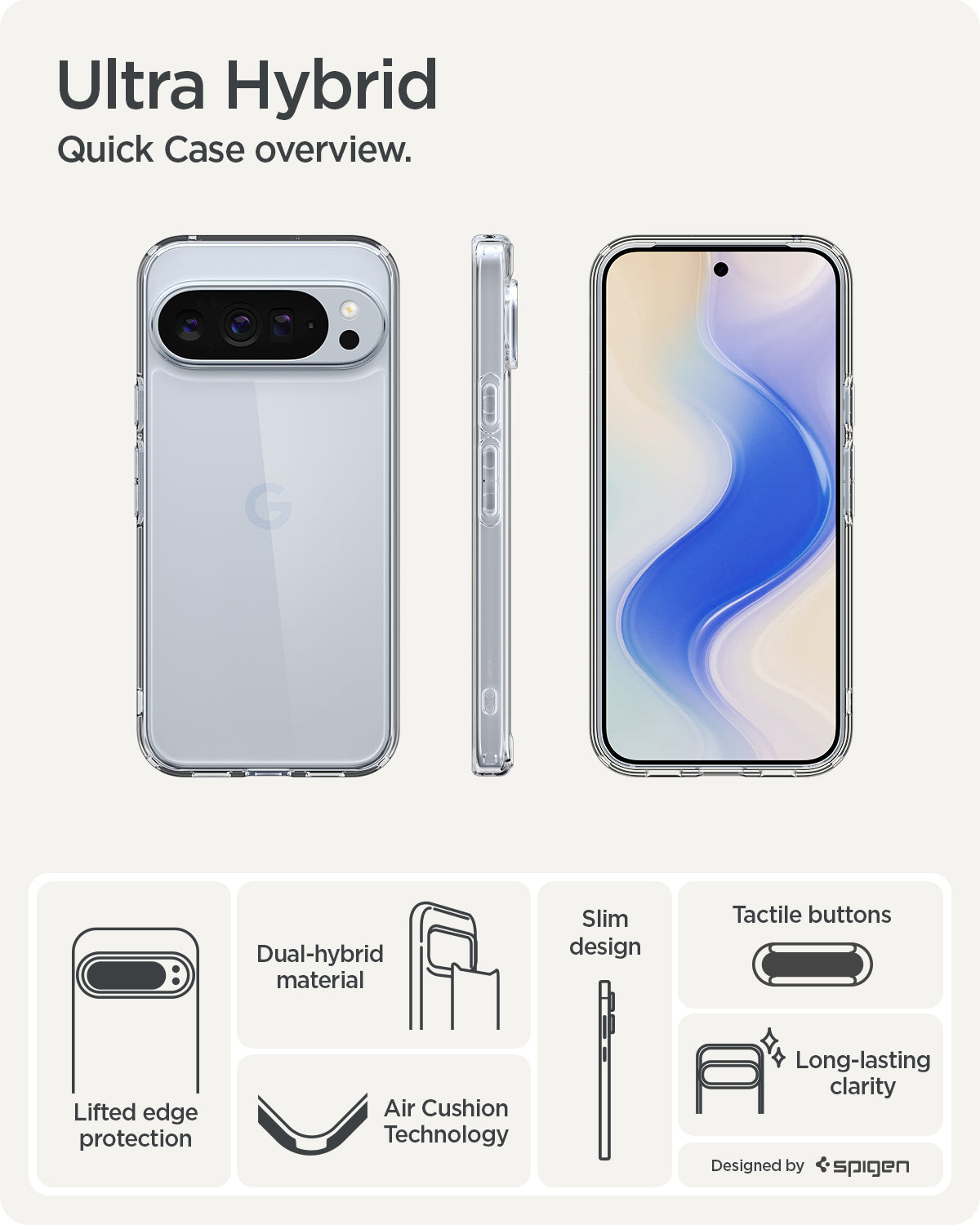 Pixel 10 Series Case Ultra Hybrid - Spigen.com Official Site