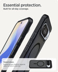 ACS09726 - Pixel 10 Pro XL Case Ultra Hybrid Metal Ring (MagFit) in frost black showing the essential protection. Built for all day coverage. Raised edges to defend against daily surface scratches.