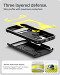 ACS09705 - Pixel 10 Pixel 10 Pro Tough Armor AI (MagFit) in black showing three layered defense. slim profile with maximum protection