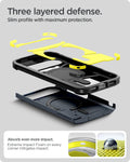 ACS09706 - Pixel 10 Pixel 10 Pro Tough Armor AI (MagFit) in Metal Slate showing three layered defense. slim profile with maximum protection