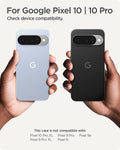 ACS09703 - Pixel 10 / Pixel 10 Pro Case Ultra Hybrid Metal Ring (MagFit) showing the compatibility. Only compatible with Pixel 10 / 10 Pro