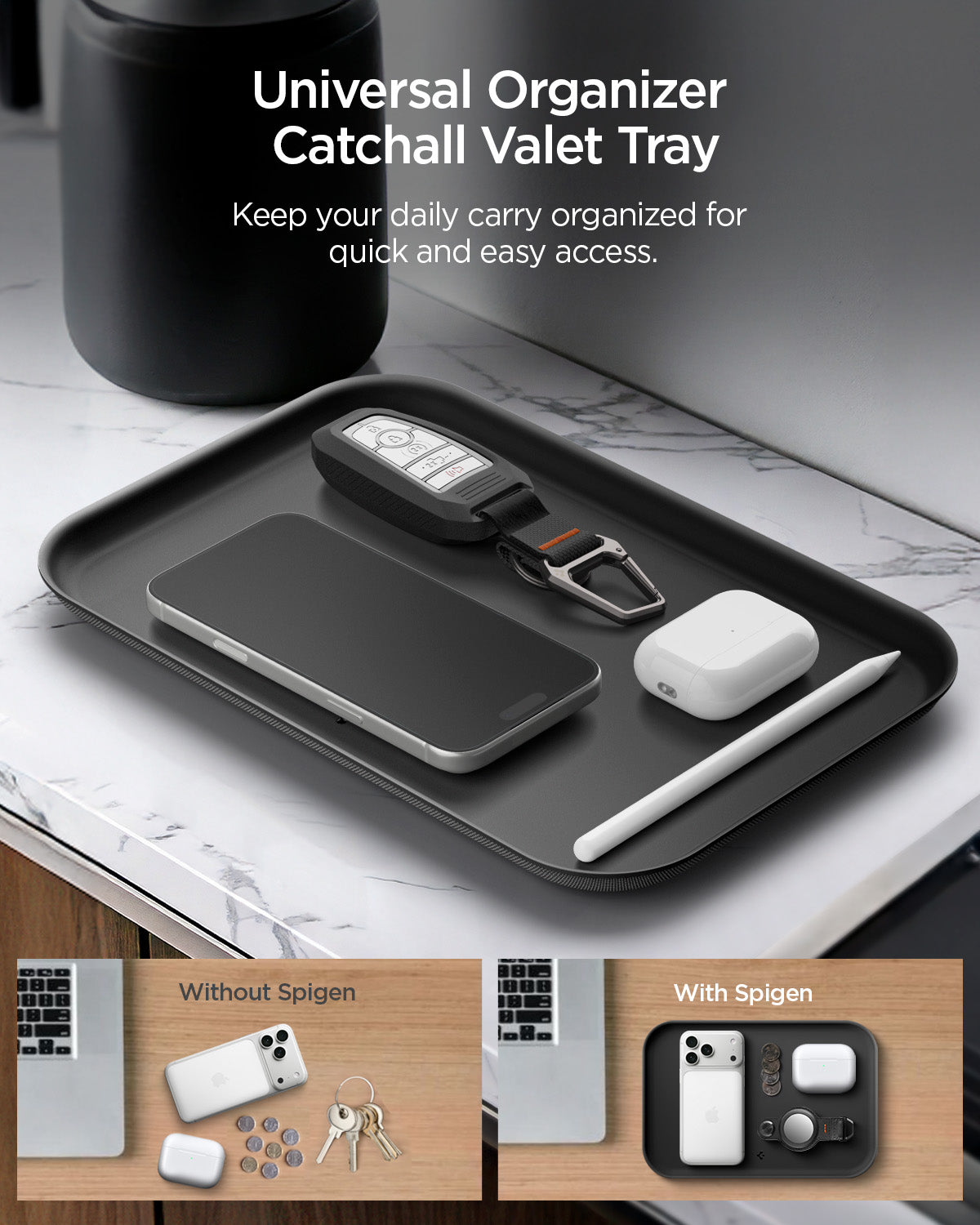 AHP10135 - Catchall Tray | LD402 showing universal organizer catchall valet tray