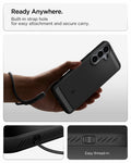 ACS11640 - Galaxy S26 FE Rugged Armor + Glass built in strap hole for easy attachment and secure everyday carry