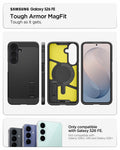 ACS11634 - Galaxy S26 FE Tough Armor (Mag Fit) tough Armor MagFit case for Galaxy S26 FE with front back side and interior views showing magnetic ring compatibility
