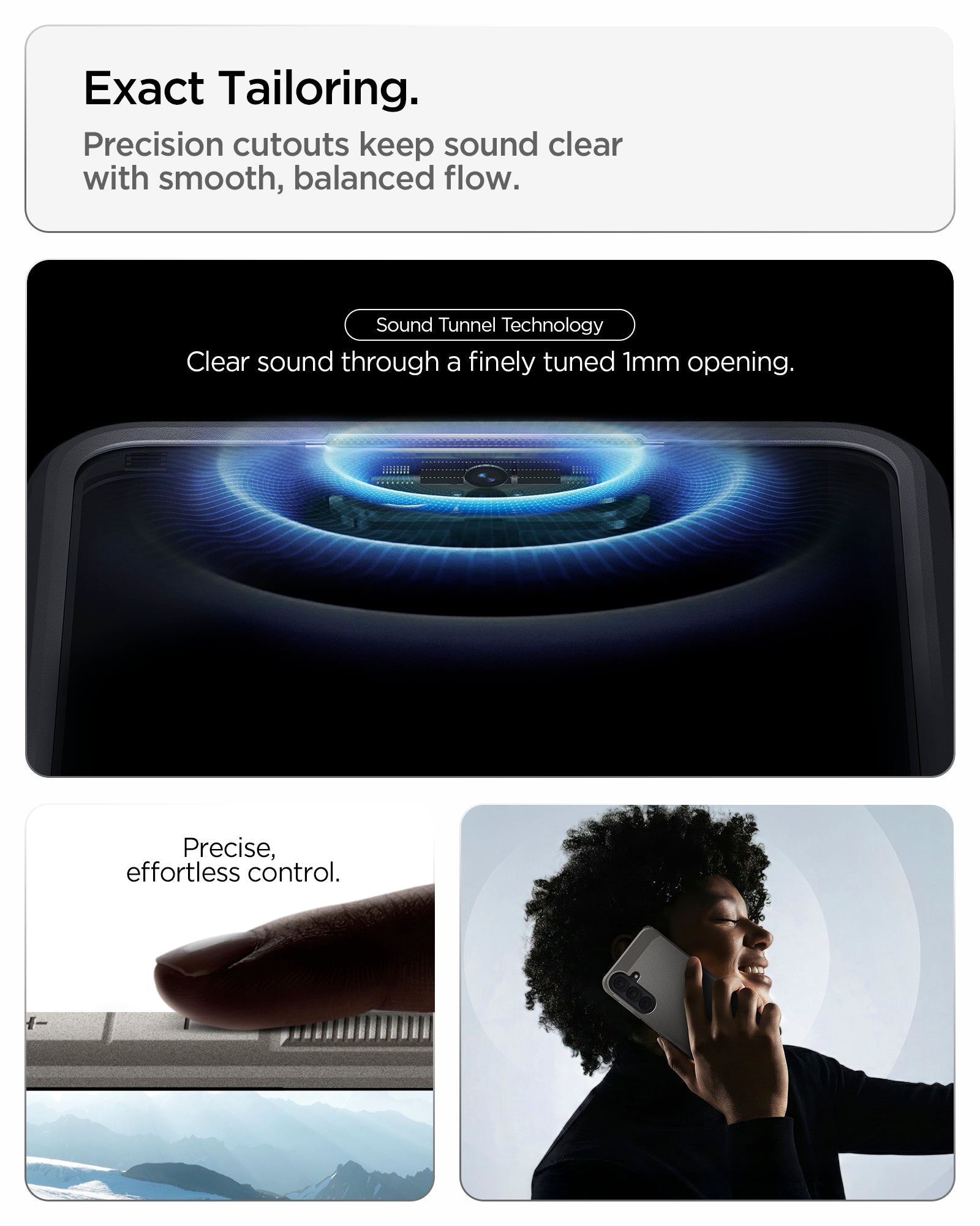 ACS11635 - Galaxy S26 FE Tough Armor (Mag Fit) precision sound tunnel cutouts and responsive buttons deliver clear balanced audio and effortless control