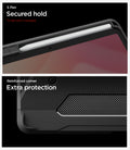 ACS11827 - Galaxy Tab S12+ Tough Armor Pro showing the integrated S Pen holder and reinforced corner design for added protection.