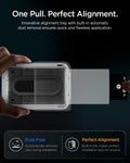 AGL11759 - Galaxy Z Fold 8 GLAS.tR EZ Fit Pro showing an alignment tray with built-in dust removal being pulled away from the glass