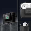 ACS04755 - Apple AirPods Pro Case Lock Fit in matte black showing the different angles