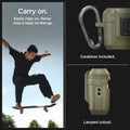 ACS05911easy to clip on. Never miss a beat on-the-go. Carabiner included with lanyard cutout