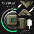 ACS05911keep the case on while charging your device. Lightning + USB-C compatible with Apple Watch charger