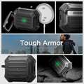 ACS05480 - Apple AirPods Pro 2 Case Tough Armor in black showing the different angles