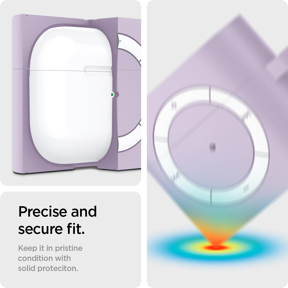 ASD02214 - Apple AirPods 3 Case Classic Shuffle in lavender showing the precise and secure it. Keep it pristine condition with solid 