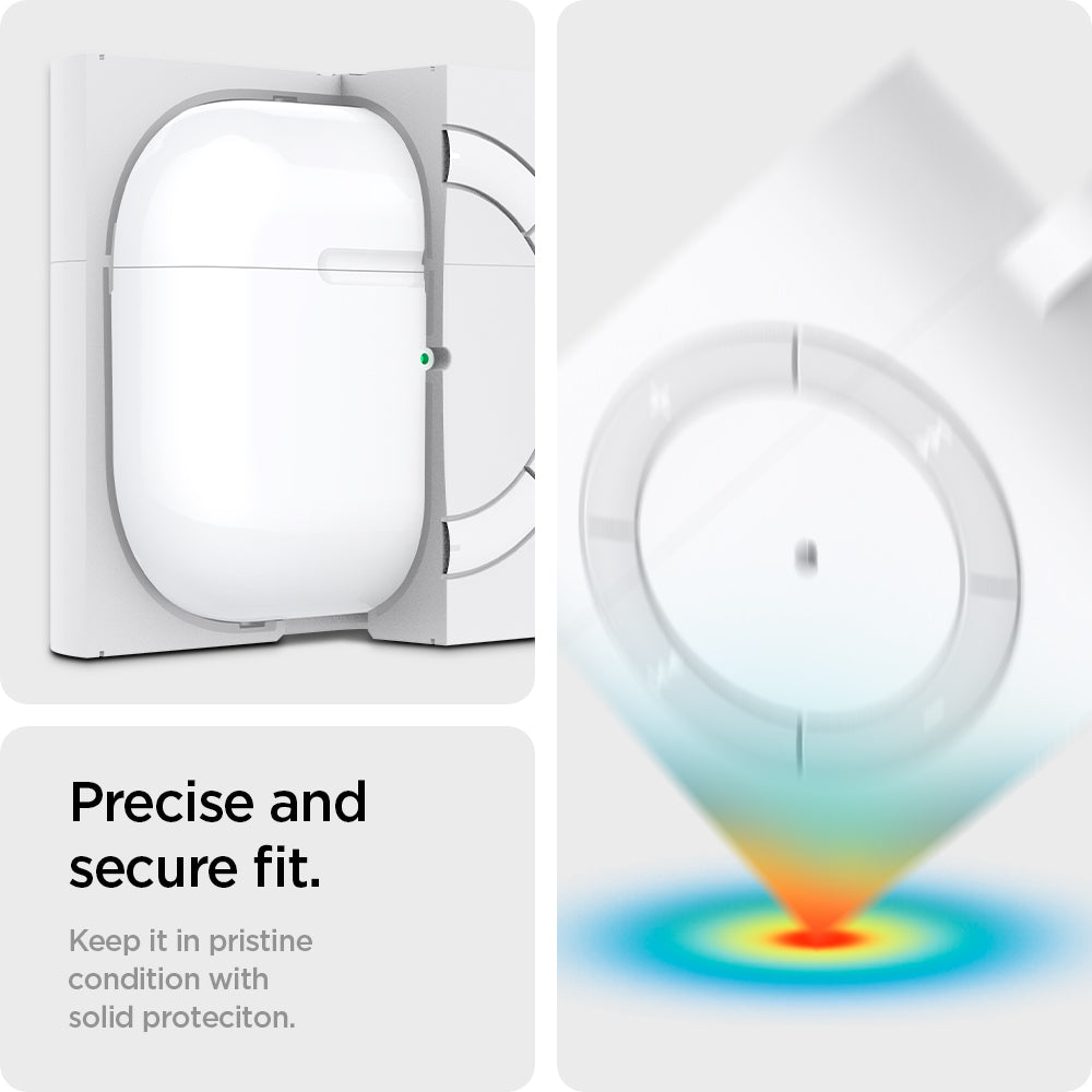 ASD02213 - Apple AirPods 3 Case Classic Shuffle in white showing the precise and secure it. Keep it pristine condition with solid 