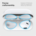 ASD01986 - Apple Airpods 3 Shine Shield in metallic silver showing the precise craftsmanship. Designed to fit flawlessly inside the charging case without any obstruction