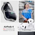 ACS08645 - AirPods 4 Pro / AirPods 4 Classic C1 in Graphite showing the compatibility. Not compatible with Airpods 1 | 2 | 3 | Pro