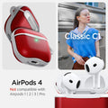 ACS08646 - AirPods 4 Pro / AirPods 4 Classic C1 in Ruby showing the compatibility. Not compatible with Airpods 1 | 2 | 3 | Pro