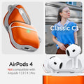 ACS08647 - AirPods 4 Pro / AirPods 4 Classic C1 in Tangerine showing the compatibility. Not compatible with Airpods 1 | 2 | 3 | Pro