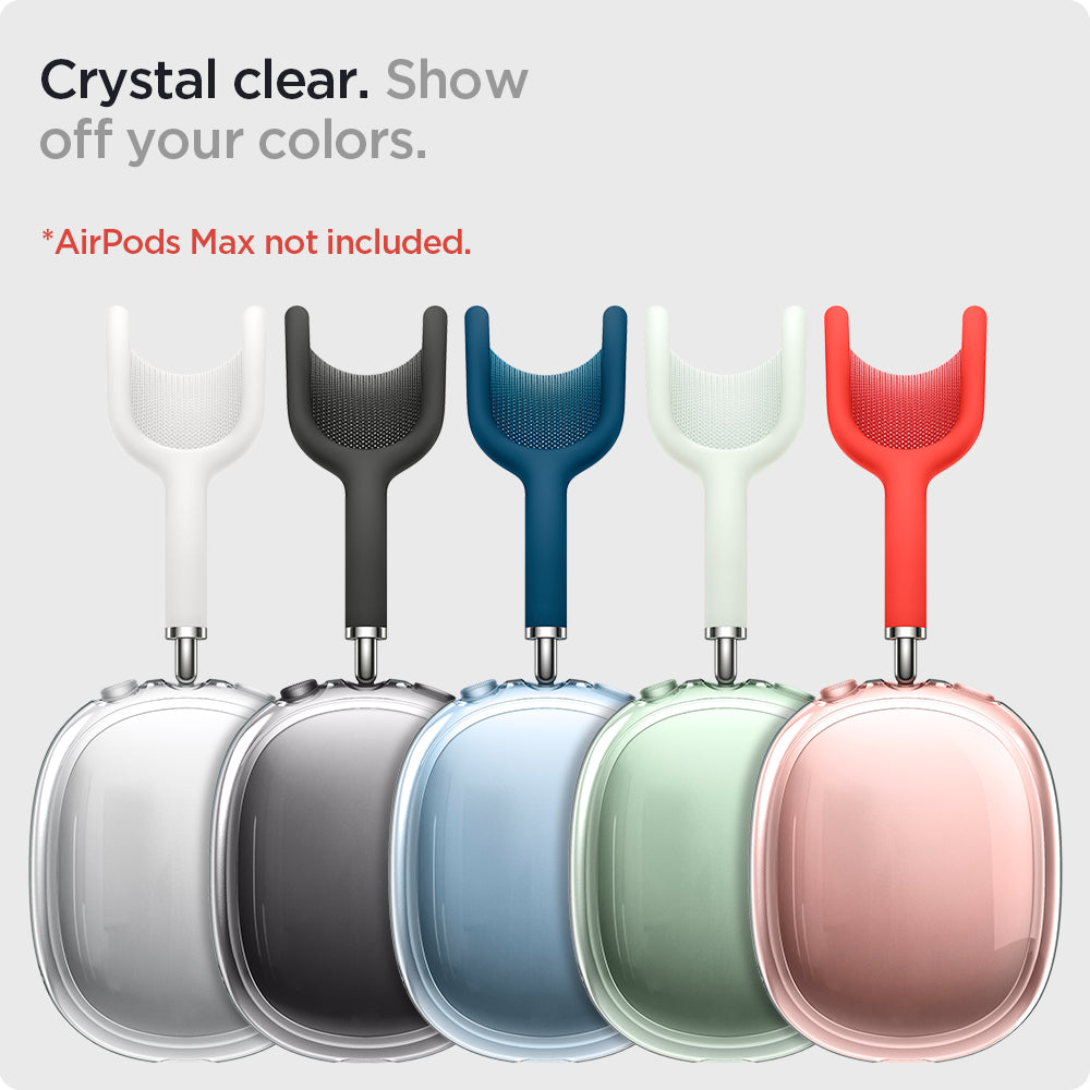 ASD02813 - Apple AirPods Max Case Ultra Hybrid Pro in crystal clear showing the crystal clear. Show off your colors. Available in different color variations