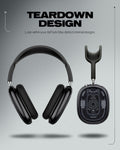 ACS05592 - Airpods Max Series Ultra Hybrid Pro Zero One showing AirPods Max front view and ear cup back view displaying teardown internal component design on case