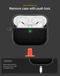 ACS10604 - AirPods Pro 3 Classic Fit in Black showing easy case removal. remove case with push tool