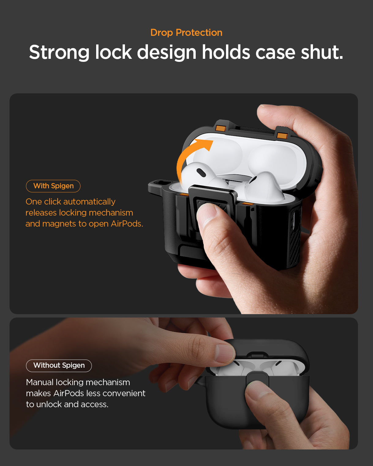 期間限定価格　【極美品】AirPods Pro 3 ＋Spigenケース付き AirPods Pro 3 Case Lock Fit - Spigen.com Official Site – Spigen Inc