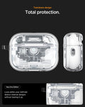 ACS10018 - AirPods Pro 3 Series Ultra Hybrid Zero One (MagFit) in Zero One White teardown design. total protection. zero one edition. look within your airpods' distinct internal designs without tearing it up