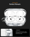 ACS10018 - AirPods Pro 3 Series Ultra Hybrid Zero One (MagFit) in Zero One White precise cutouts. perfect fitment. seamless fit. precise cutouts for lanyard, USB-C and speaker for a secure installation and total case utility