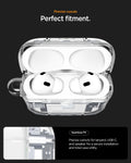 ACS10018 - AirPods Pro 3 Series Ultra Hybrid Zero One (MagFit) in Zero One White precise cutouts. perfect fitment. seamless fit. precise cutouts for lanyard, USB-C and speaker for a secure installation and total case utility