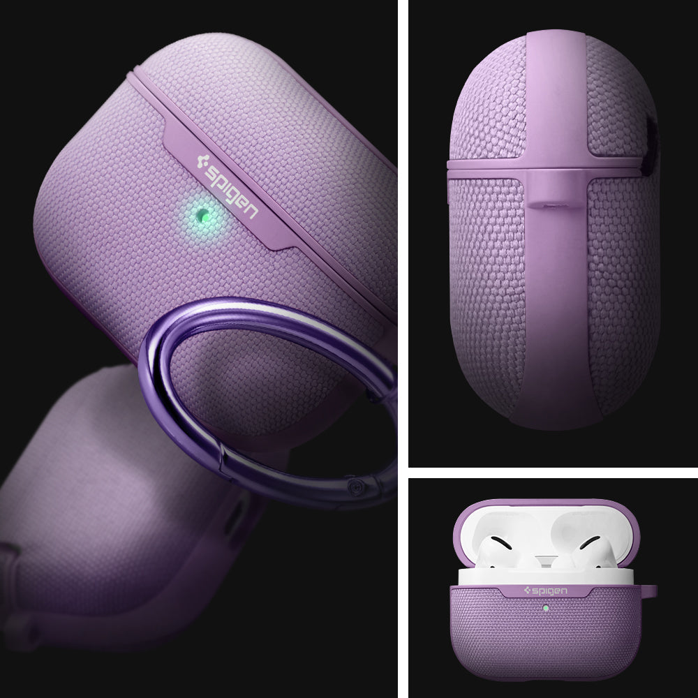 ASD00574 - AirPods Pro Case Urban Fit in Purple showing the different angles