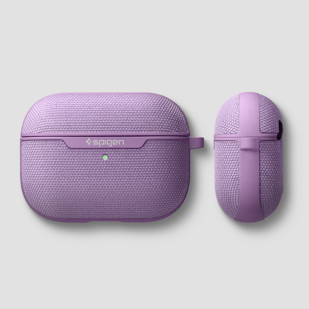 ASD00574 - AirPods Pro Case Urban Fit in Purple showing the front and side