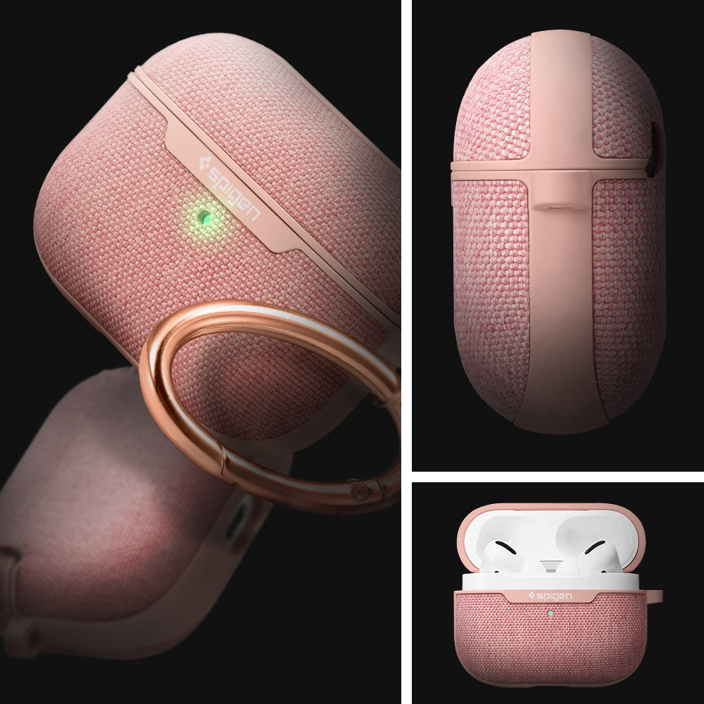 ASD00575 - Apple AirPods Pro Case Urban Fit in rose gold showing the different angles