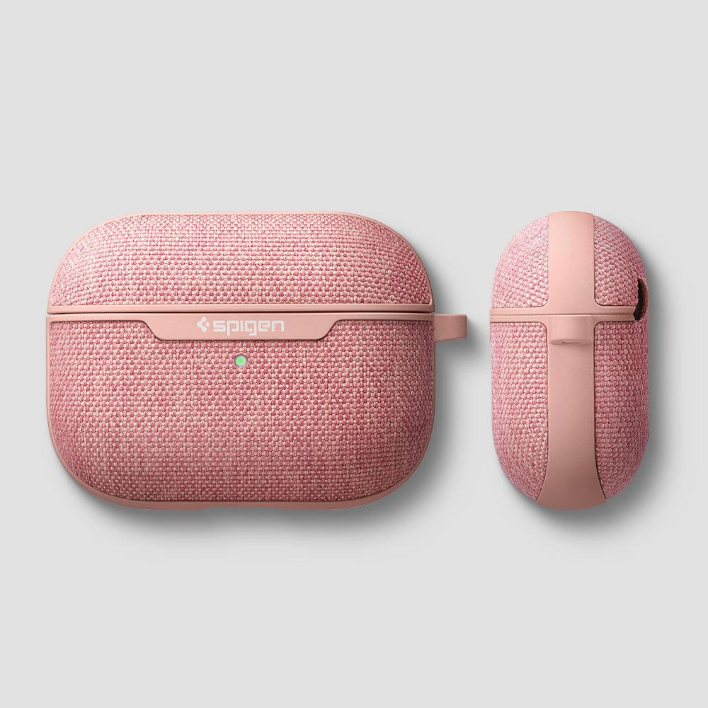 ASD00575 - Apple AirPods Pro Case Urban Fit in rose gold showing the front and side