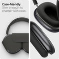 ACS05592 - Airpods Max Series Ultra Hybrid Pro Zero One showing the case-friendly. Slim enough to charge with case