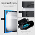 ACS05486 - Apple AirPods Pro 2 Case Classic Shuffle in charcoal showing the secure protection. Protects form daily drops and scratches all around. Pre-applied adhesive for a strong hold