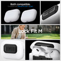 ASD06156 - AirPods Pro 2 Lock Fit M in Carbon showing the compatibility. Compatible with both Airpods Pro 2nd & 1st gen