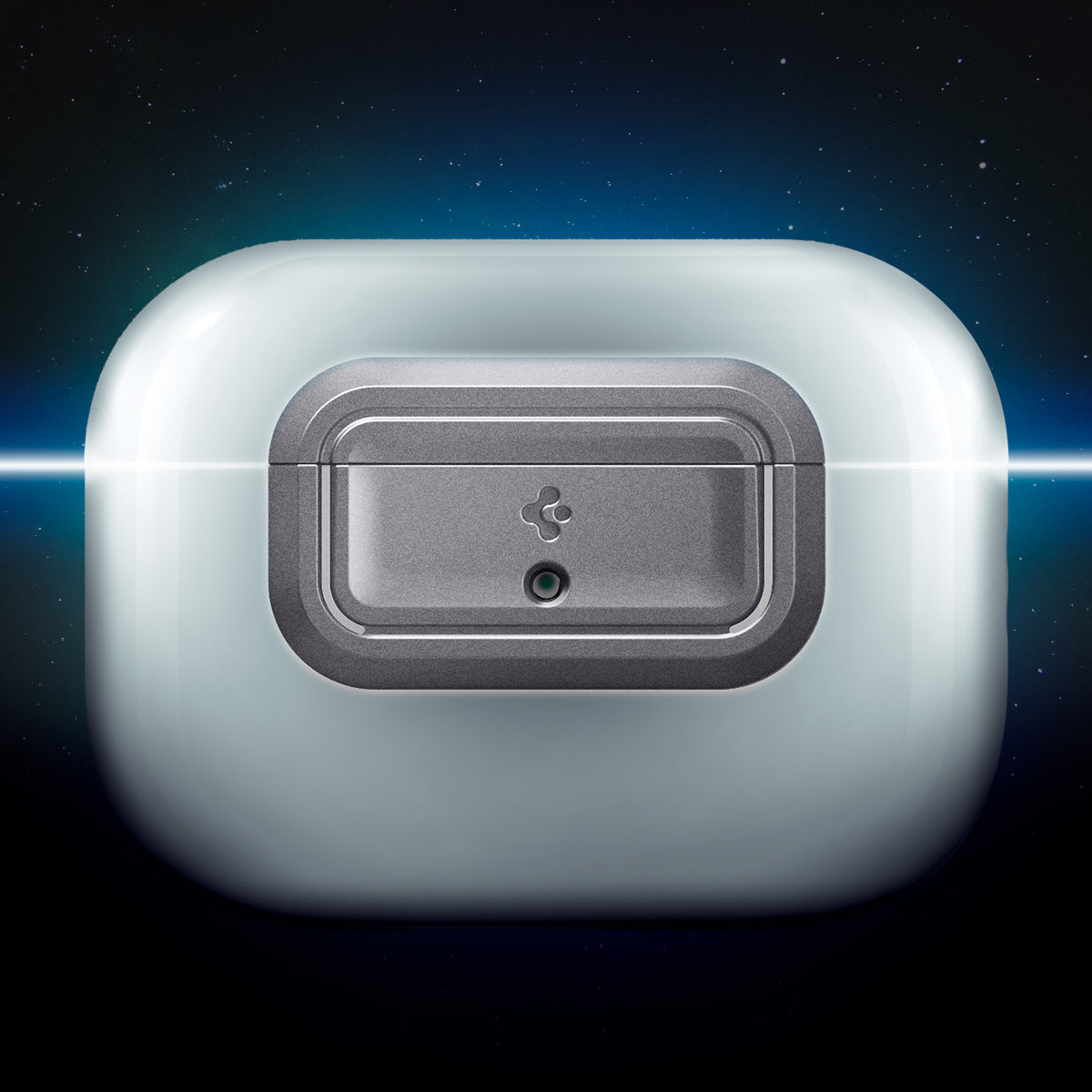 ASD06155 - AirPods Pro 2 Lock Fit M in Metallic Gray showing the front