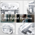 ACS07423 - AirPods Pro 2 Ultra Hybrid Zero One (MagFit) in Zero One White showing the different angles