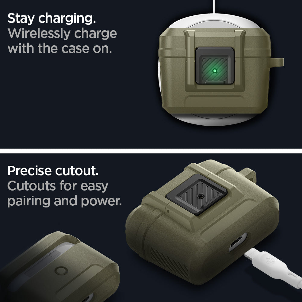 ACS05910stay charging. Wirelessly charge with the case on. Precise cutout. Cutouts for easy pairing and power
